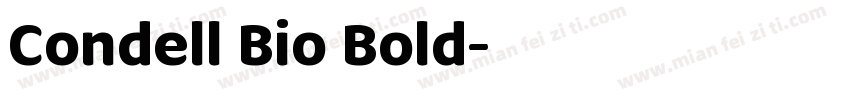 Condell Bio Bold字体转换